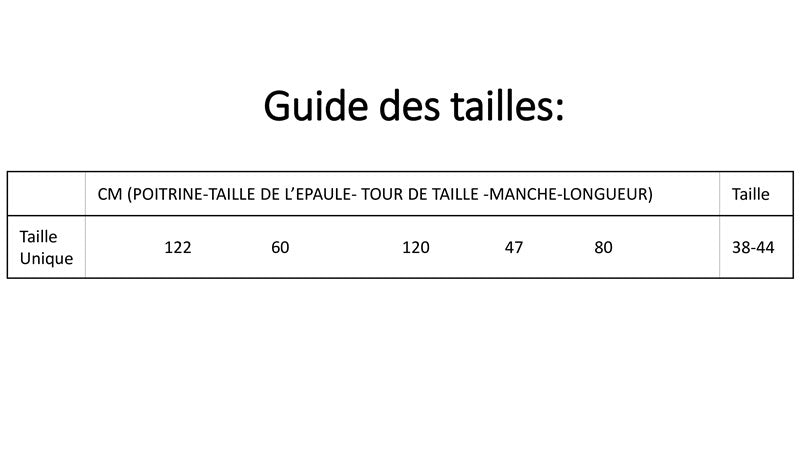 guide des tailles pour chemise en soie 19 mommes crepe de chine