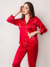 pyjama soie rouge