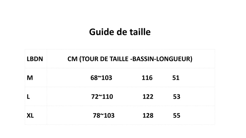 guide de taille